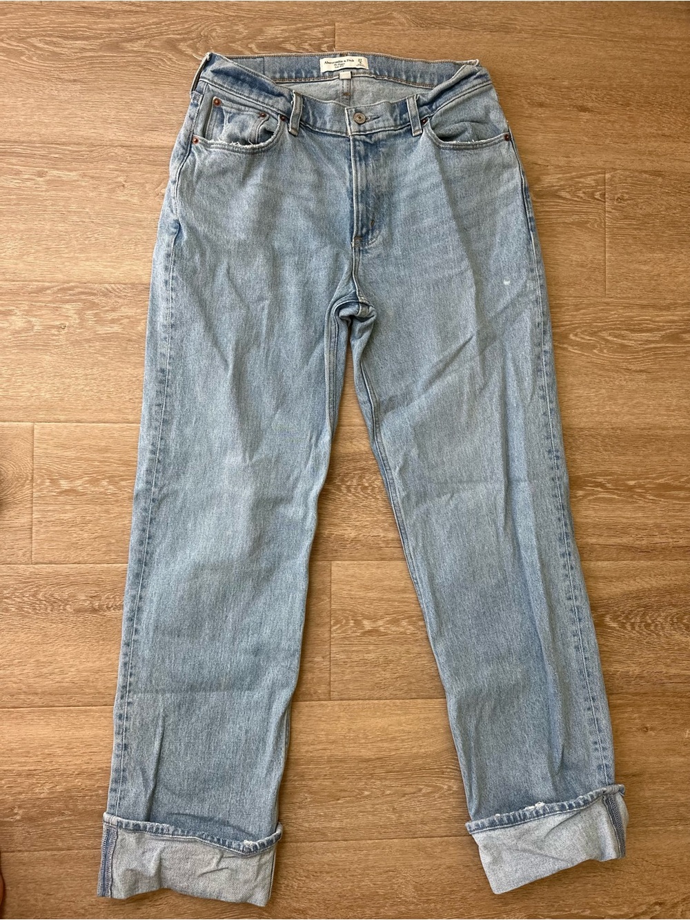 Abercrombie & Fitch Light Blue Boyfriend Jeans Low Rise “The Baggy”